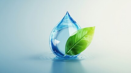 bluegreen logo with water droplet symbol for water conservation charity and food delivery service. c