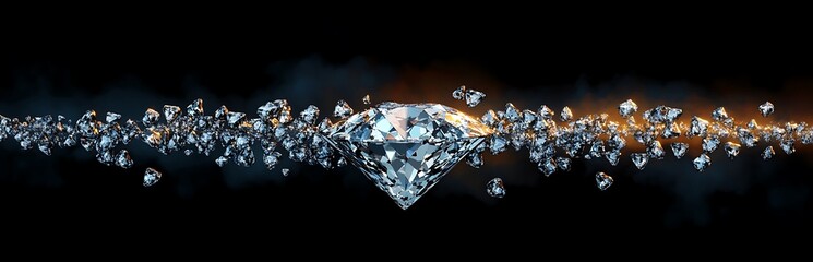 diamond line black background