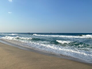 waves on the shore