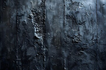 Wall Mural - Textured Dark Surface with Intricate Patterns and Depth