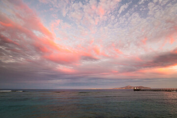 Poster - View of the coast of the Red Sea at Sharm El Sheikh resort