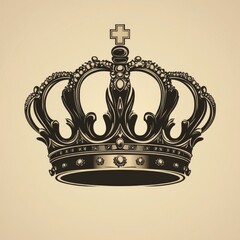 Wall Mural - A royal crown with intricate details.