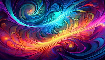 Wall Mural - abstract fractal background