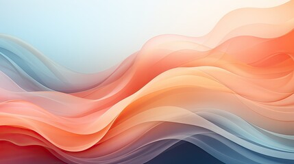 Wall Mural - Abstract waves of color