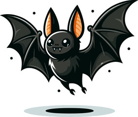 Wall Mural - cute cartoon halloween bat vampire