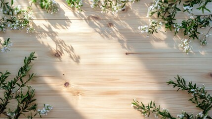 Poster - Floral Background with Sunlight