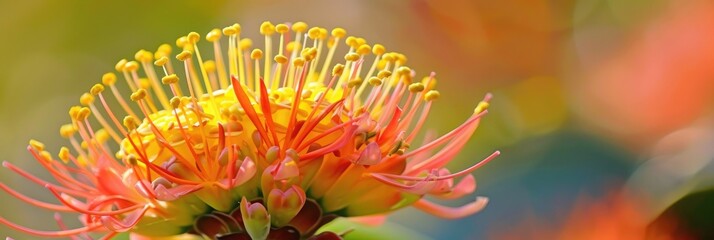 Poster - Haemanthus multiflorus Fireball lily vibrant bloom