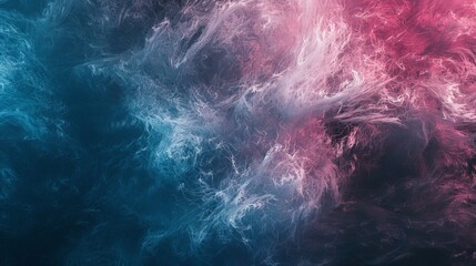 Wall Mural - dynamic abstraction of swirling blue and pink hues showcasing vibrant colors blending beautifully in
