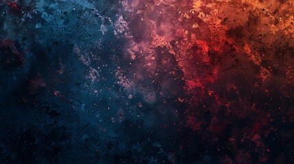 Wall Mural - abstract textured background depicting a vibrant blend of blue and red hues with a cosmic feel for a