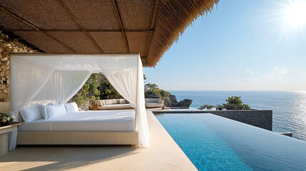 Poster - Luxury Villa with Infinity Pool and Ocean View