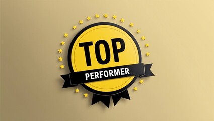 employee of the month top performer badge