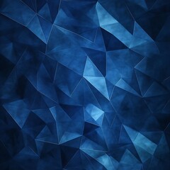 Poster - Abstract Blue Geometric Pattern Background