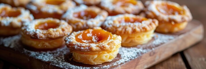 Wall Mural - Traditional Sweet Pastries with Membrillo or Sweet Potato Filling