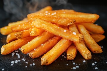 Canvas Print - Golden Crispy French Fries