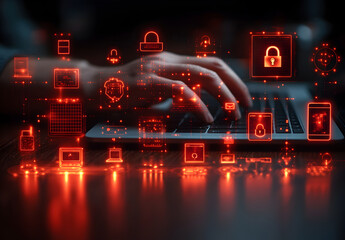 Wall Mural - cybersecurity & data protection: protecting digital assets