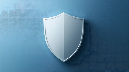 Blue Shield Icon for Security

