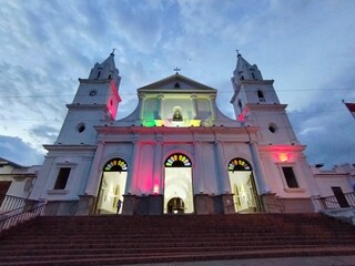 Church at Sunset with Sky ViewDescription: