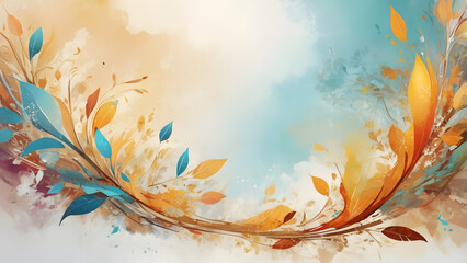 Wall Mural - an abstract natural background generative ai