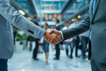 business people shake hands to make a deal