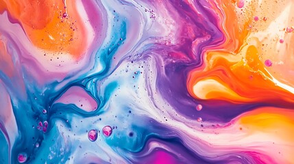 Wall Mural - Abstract Swirls of Vibrant Colors