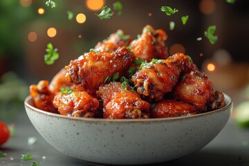 Canvas Print - Delicious and Crispy Chicken Wings