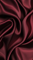 Poster - Red Satin Drape Abstract.