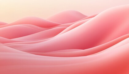 Poster - Abstract Pink Wave Landscape.