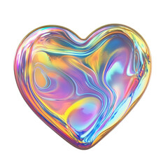 Poster - A heart made of colorful swirls and patterns