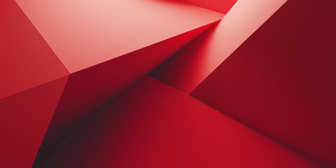 Leinwandbilder - red minimalist abstract cube structure background design