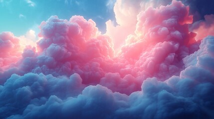 Pink and Blue Fantasy Cloudscape