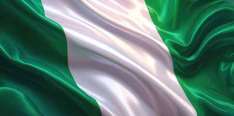 Wall Mural - nigerian flag for national Day or Independence Day of nigeria