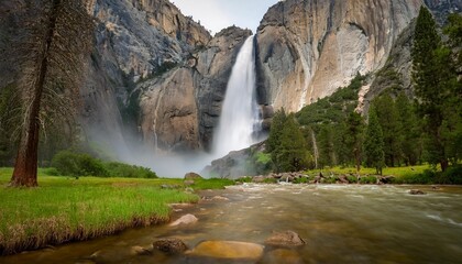 waterfall in yosemite waterfall background waterfall wallpaper tropical waterfall waterfall wildlife