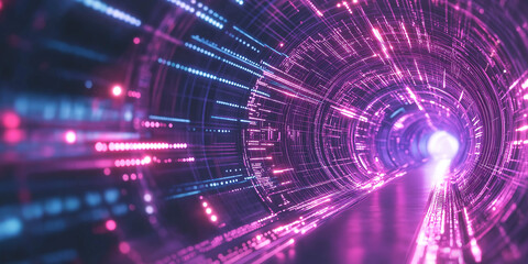 Poster - Digital tunnel streaming big data through cyberspace