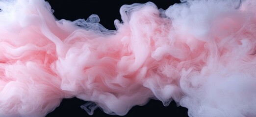 Poster - Swirling pink and white smoke