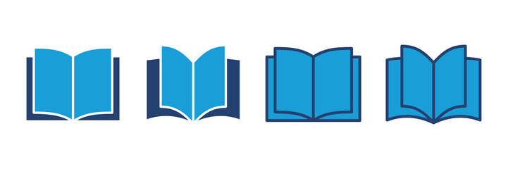 Book icon vector. open book icon vector. ebook icon