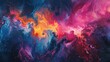 © dwi - Cosmic Swirls of Liquid Gold and Purple