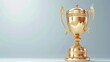 © dwi - Shiny Gold Trophy on a White Background