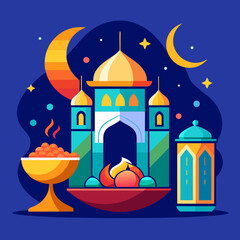 Wall Mural - mosque in the night