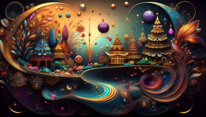 Wall Mural - background with space