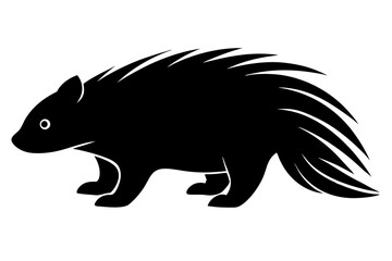 Wall Mural - porcupine animal ,porcupine silhouette,porcopine icon