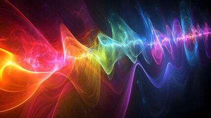 Wall Mural - 51. a conceptual diagram of the electromagnetic spectrum from radio waves to gamma rays
