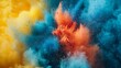 © A4719 - Abstract Colorful Explosion of Powder and Smoke