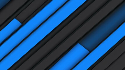 Wall Mural - A striking black and blue abstract background featuring dynamic diagonal lines, perfect for modern design projects.