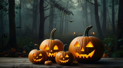 Wall Mural - halloween pumpkin