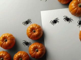 Wall Mural - halloween pumpkin and pumpkins