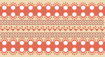 Poster - Ikat Pattern Ethnic