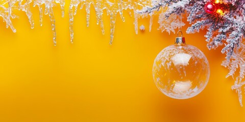 Wall Mural - merry christmas and happy new year bright colorful composition. xmas background with festive decorat