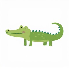 Wall Mural - crocodile alligator illustration isolated on white