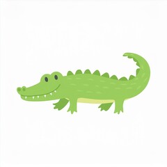 Wall Mural - crocodile alligator illustration isolated on white