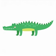 Wall Mural - crocodile alligator illustration isolated on white